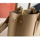 Prada Double Mini Bag In Beige Saffiano Leather