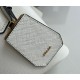 Prada Double Mini Bag In White Saffiano Leather