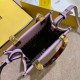 Fendi Mini Sunshine Shopper Bag In Lilas Leather