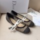 Dior Miss J'Adior Ballerina Flats In Dotted Swiss Tulle