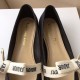 Dior Miss J'Adior Ballerina Flats In Black Technical Canvas