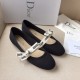 Dior Miss J'Adior Ballerina Flats In Black Technical Canvas