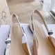 Dior J'Adior Slingback Ballerina Flats In Nude Technical Canvas