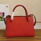 Prada Monochrome Medium Bag In Red Saffiano Leather