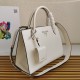 Prada Monochrome Medium Bag In White Saffiano Leather