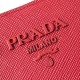 Prada Monochrome Small Bag In Red Saffiano Leather