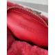 Bottega Veneta Jodie Mini Bag In Red Shearling