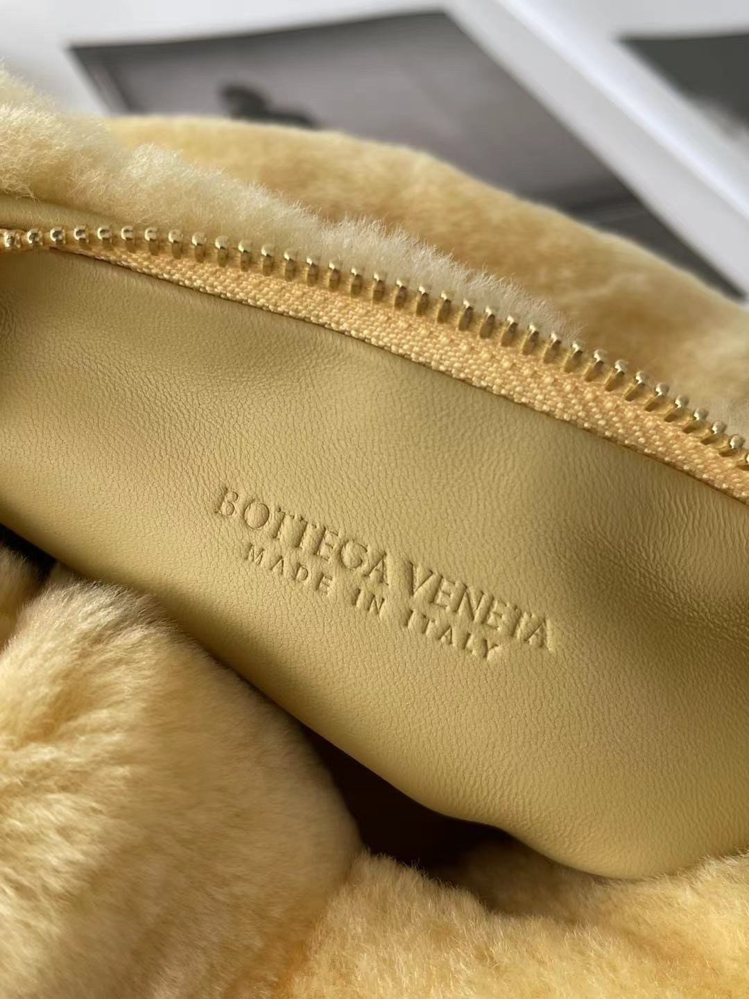 Bottega Veneta Jodie Mini Bag In Teddy Shearling