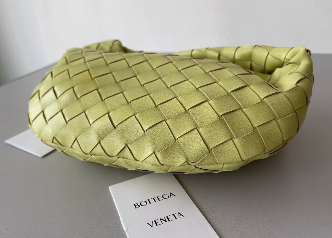 Bottega Veneta BV Jodie Mini Bag In Kiwi Intrecciato Lambskin