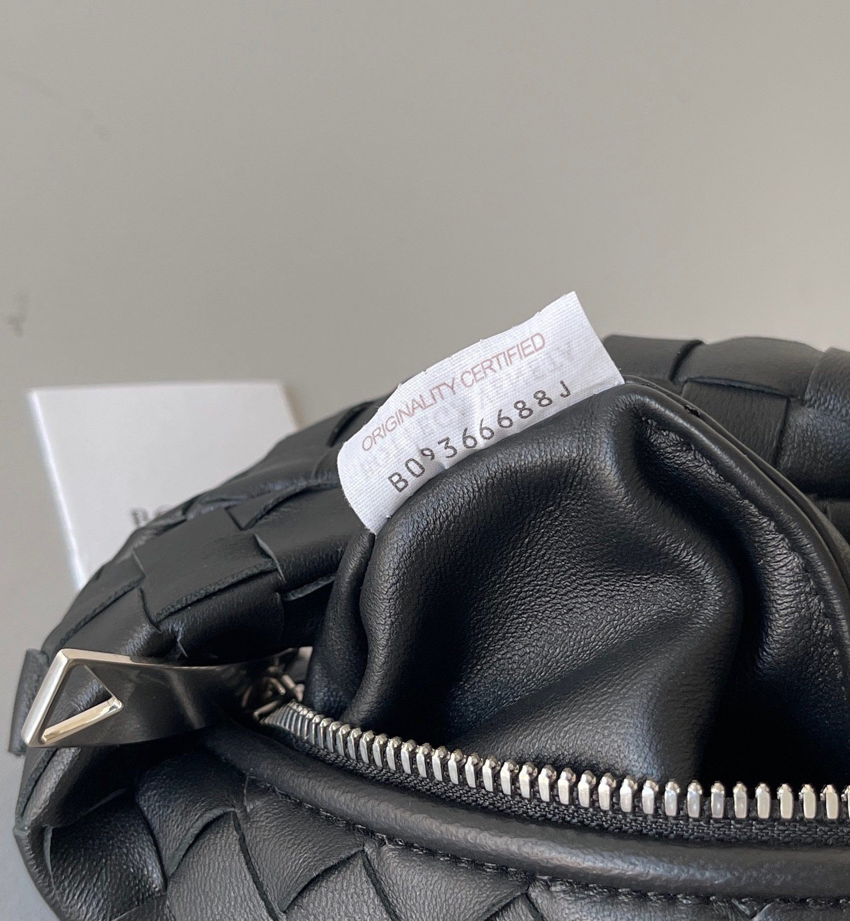 Bottega Veneta BV Jodie Mini Bag In Black Intrecciato Lambskin