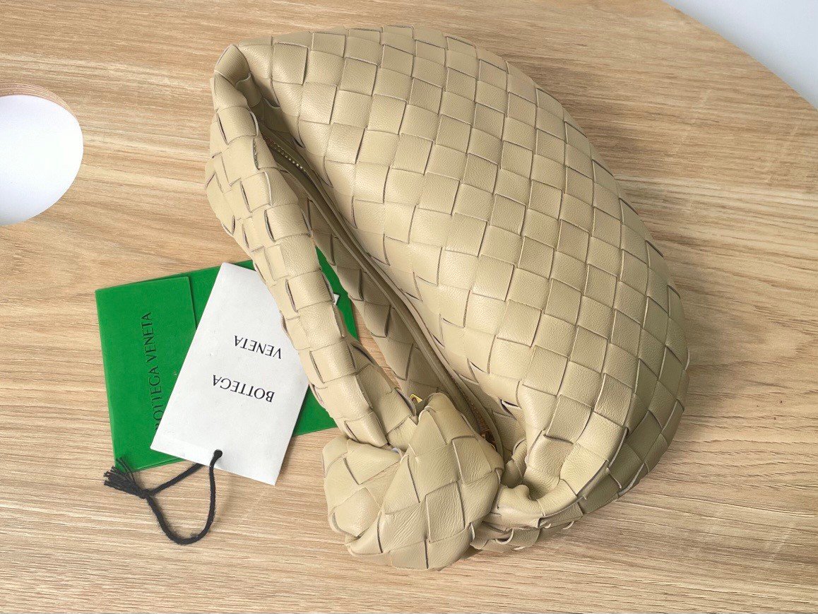 Bottega Veneta BV Jodie Mini Bag In Porridge Intrecciato Lambskin