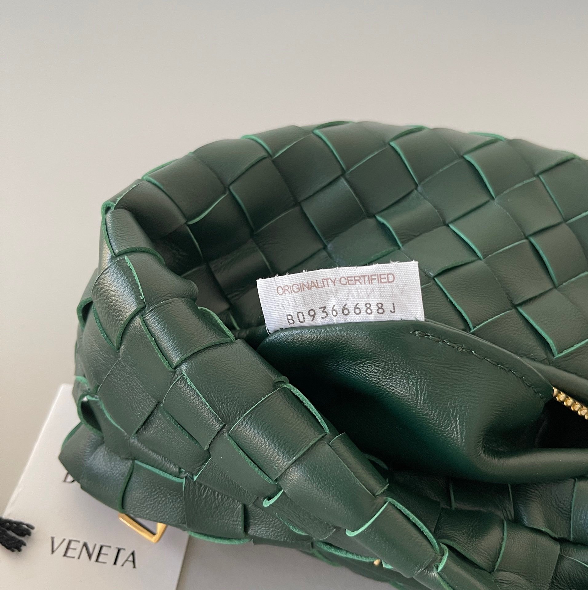 Bottega Veneta BV Jodie Mini Bag In Raintree Intrecciato Lambskin