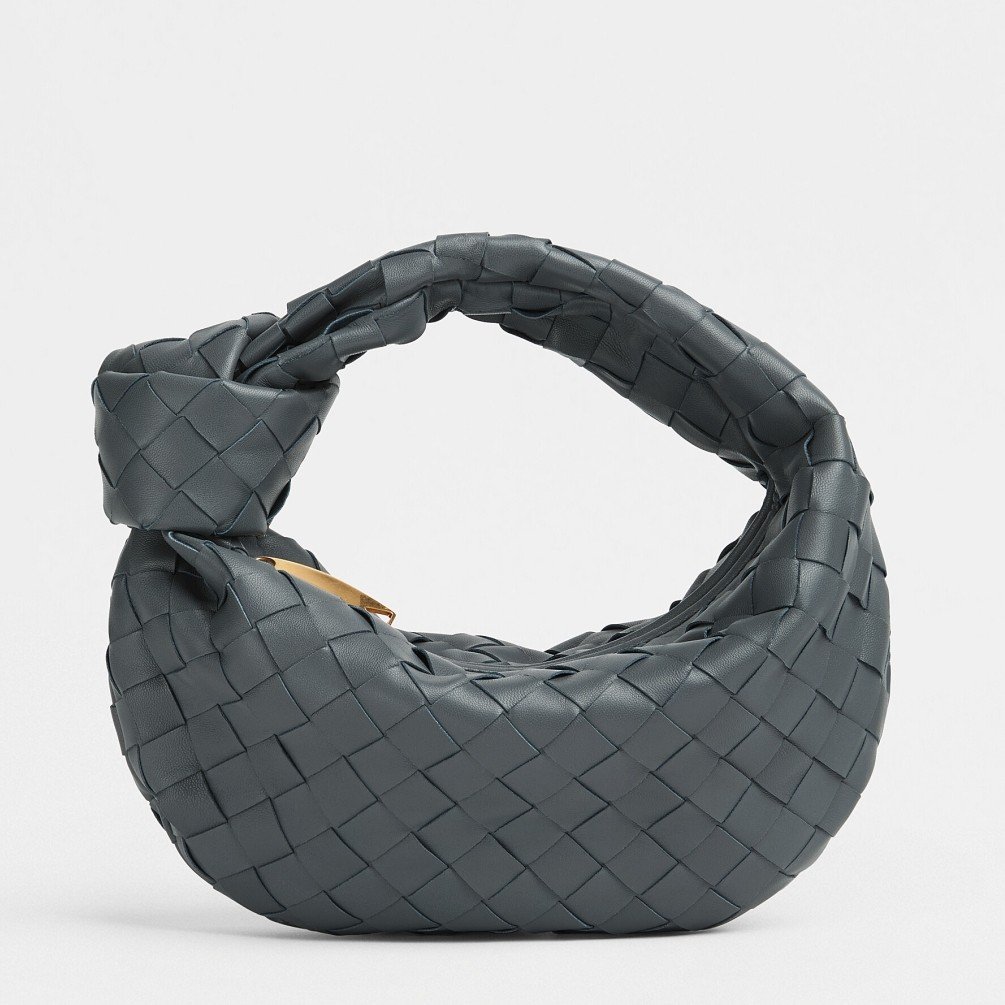 Bottega Veneta BV Jodie Mini Bag In Thunder Intrecciato Lambskin