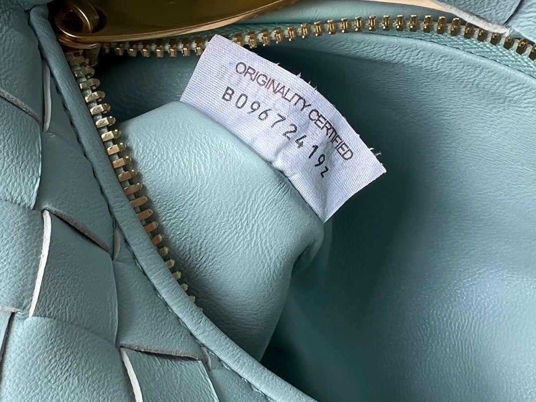 Bottega Veneta BV Jodie Mini Bag In Teal Washed Intrecciato Lambskin