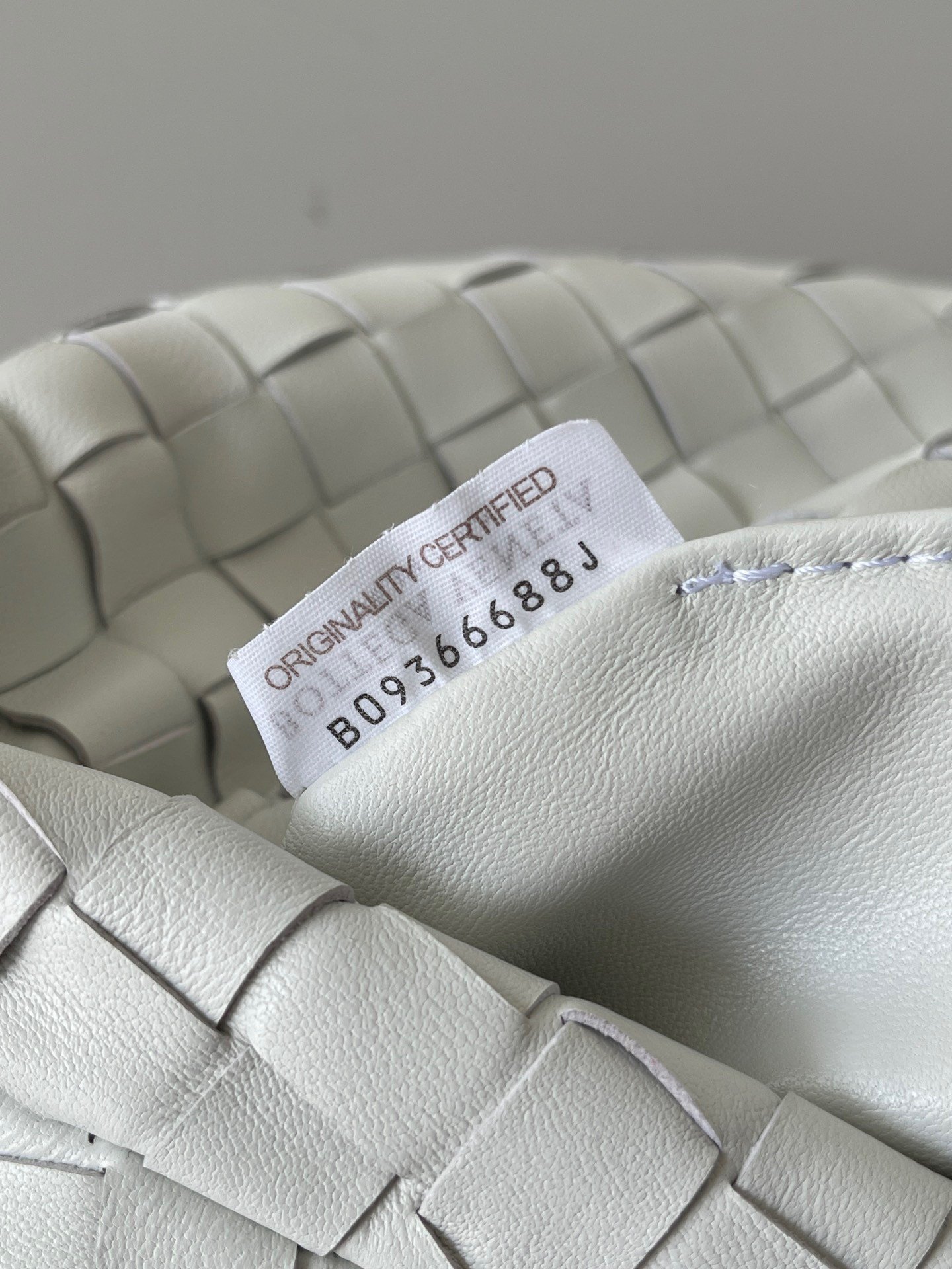 Bottega Veneta BV Jodie Mini Bag In White Intrecciato Lambskin