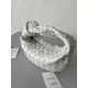 Bottega Veneta BV Jodie Mini Bag In White Intrecciato Lambskin