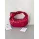 Bottega Veneta BV Jodie Mini Bag In Red Intrecciato Patent Leather