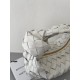 Bottega Veneta BV Jodie Mini Bag In White Intrecciato Patent Leather