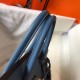 Hermes Birkin 25 Bag In Blue Agate Clemence Leather with GHW