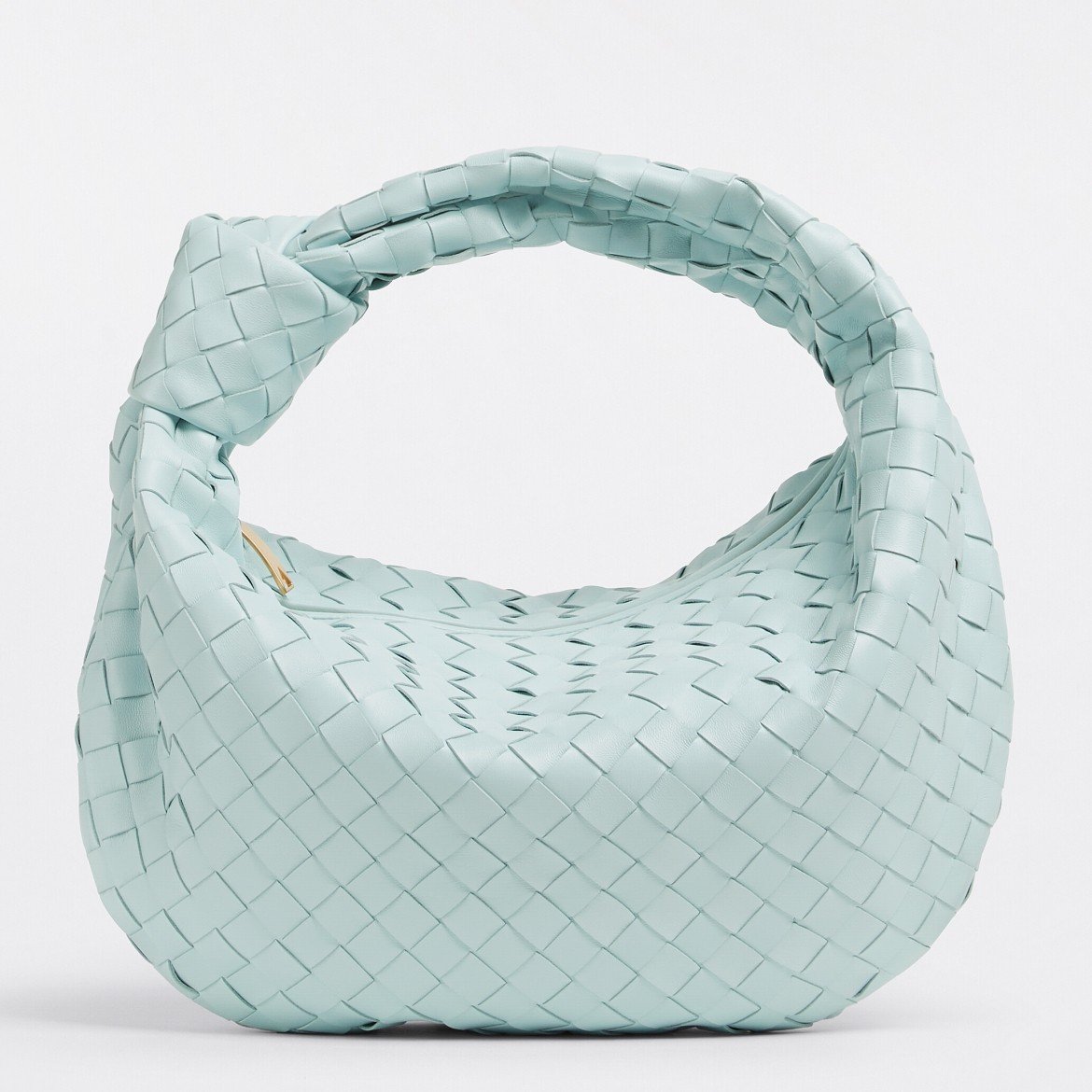 Bottega Veneta BV Jodie Teen Bag In Teal Washed Intrecciato Lambskin