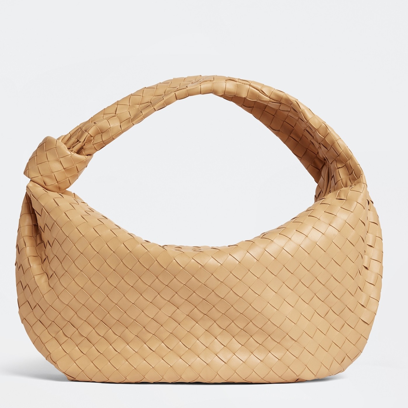 Bottega Veneta BV Jodie Small Bag In Almond Intrecciato Lambskin