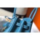 Hermes Birkin 25 Bag In Blue Jean Clemence Leather with GHW